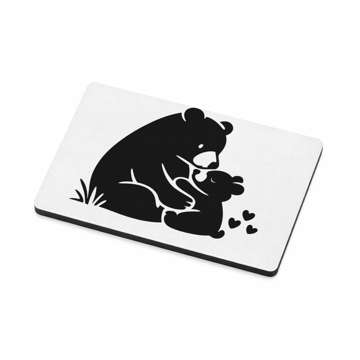 Mr Cadeautjes MDF magnetische fotolijst 7,5 x 5 - design Liefdevolle complimenten in een compacte typografische poste | cadeau Wit
