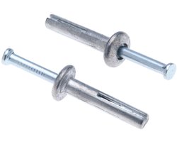 Hulsankers 6x40 mm - 100 stuks - Metalen hamerslagankers