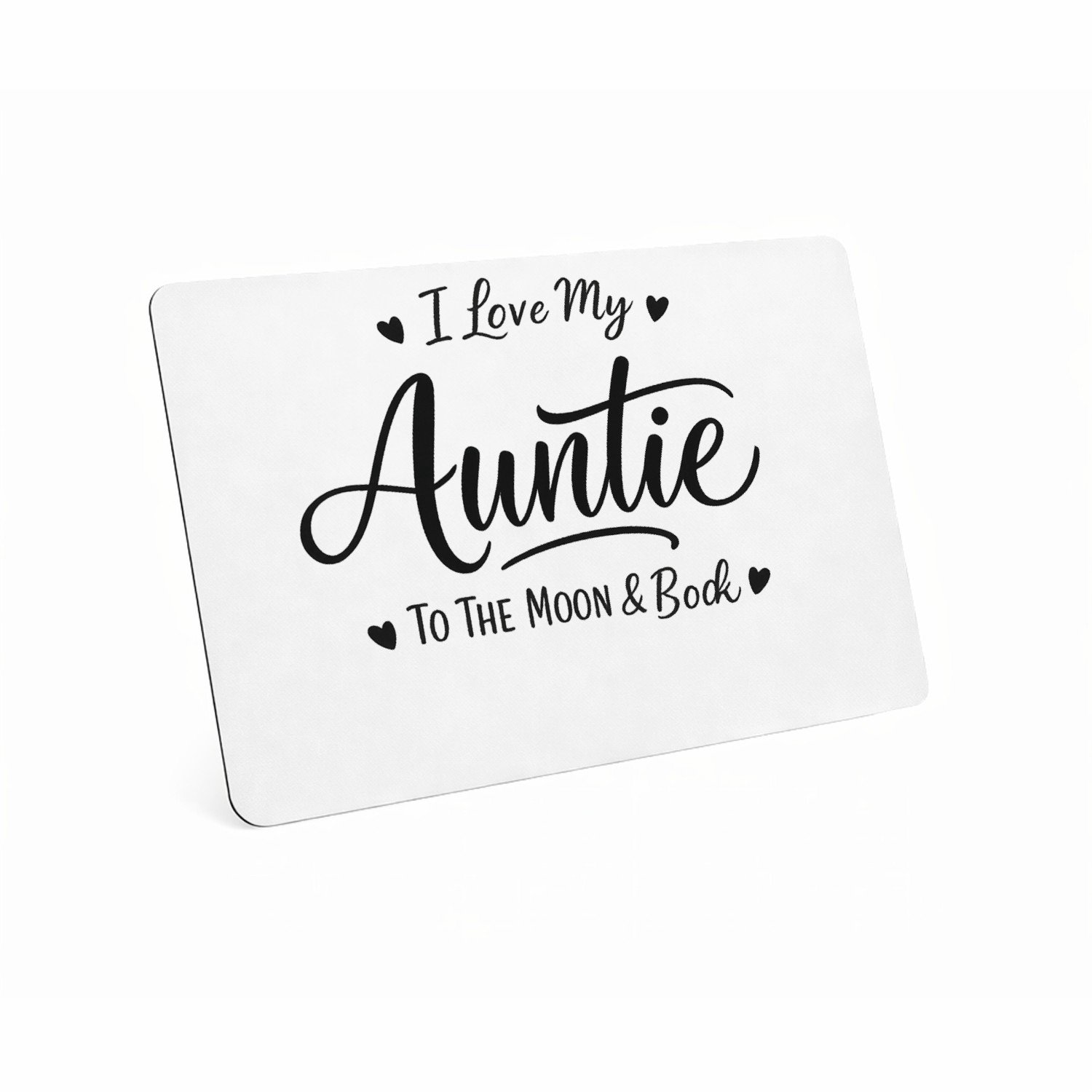 Mr Cadeautjes MDF magnetische fotolijst 28 x 19 - design Een compacte typografische cadeauboodschap met een speelse h | cadeau Wit