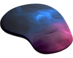 Titanwolf ergonomische muismat met polssteun 230 x 200 mm - Gekleurde rook - gelkussen - antislip