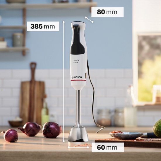 Bosch MSM4W820 blender Staafmixer 1200 W Wit, Zwart van Bosch — afbeelding 4