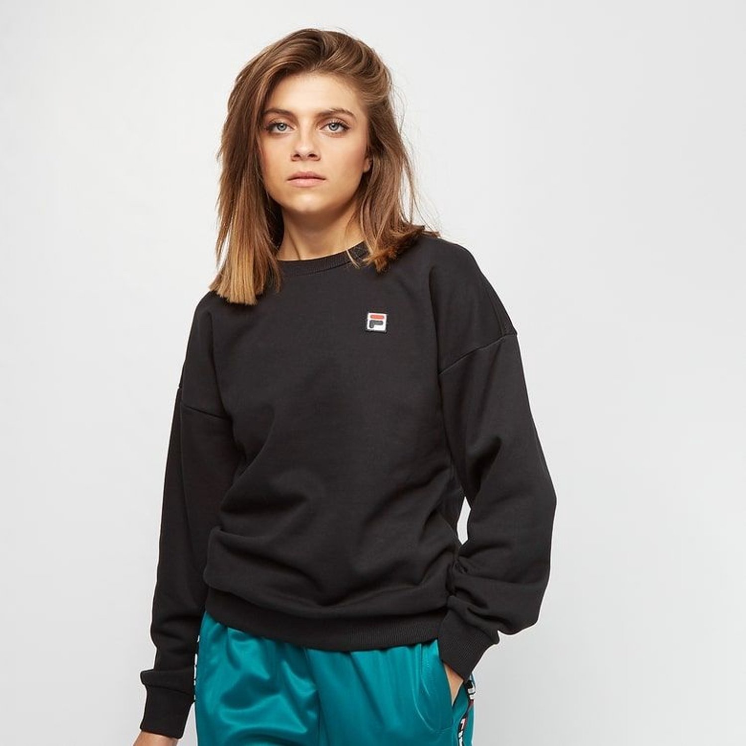 Fila Women Suzanna Crew Sweat 687456-002 Sweater dames XS Zwart