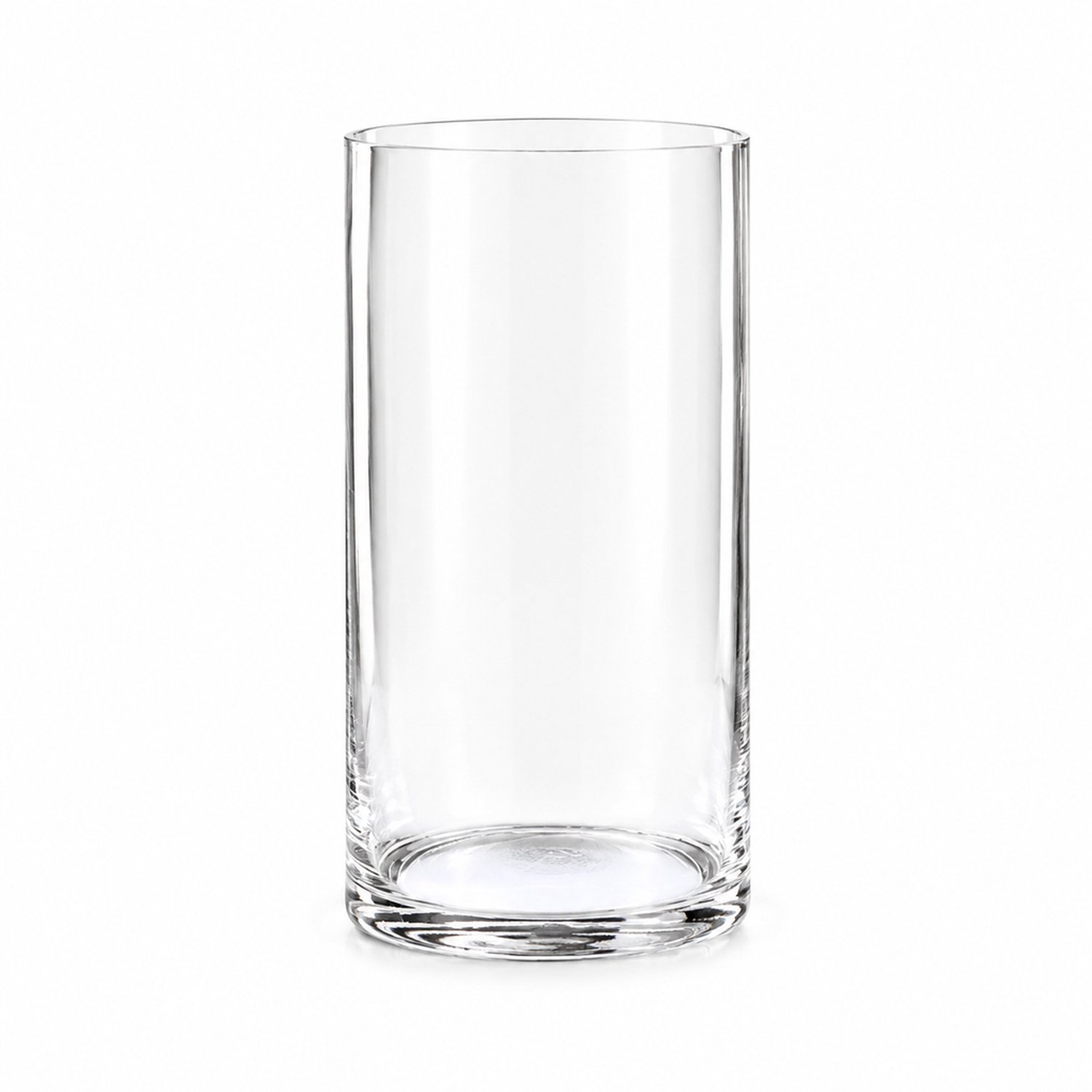 SWGOTA Transparante glazen cilindervaas - 25 cm hoog, opening 15 cm - voor bloemen en takken - kartonnen verpakking