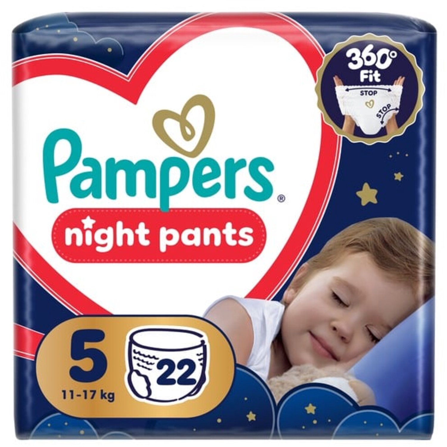 Pampers Nacht Luierbroekjes Maat 5 (11-17kg) 22 stuks