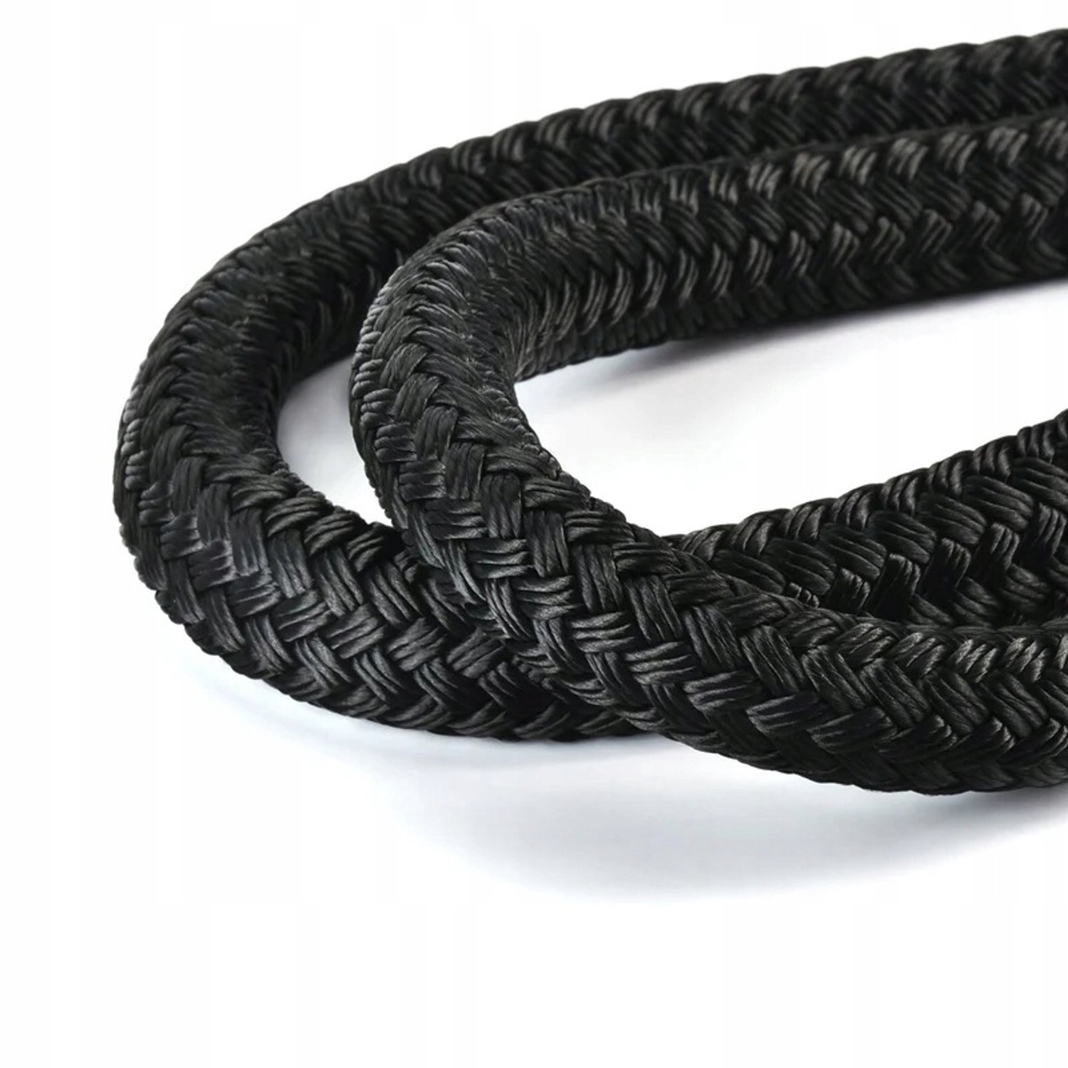 Zwarte polyester touw 14mm - 3100kg - Zeiltoepassingen