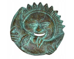 Mexicaans Zonnesymbool - Handgemaakt Keramiek (45 cm)
