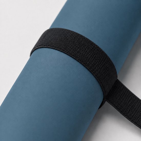 Yogamat antislip - 5 mm - donkerblauw — afbeelding 5