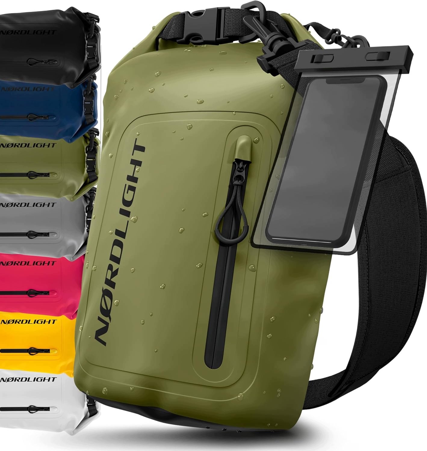 Waterdichte Dry Bag 10L met Telefoonhoesje - Rolsluiting