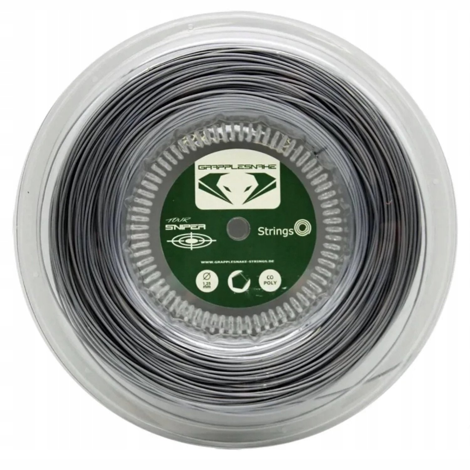 Grapplesnake Tour Sniper 1.25mm Zilver - Tennissnaar op rol