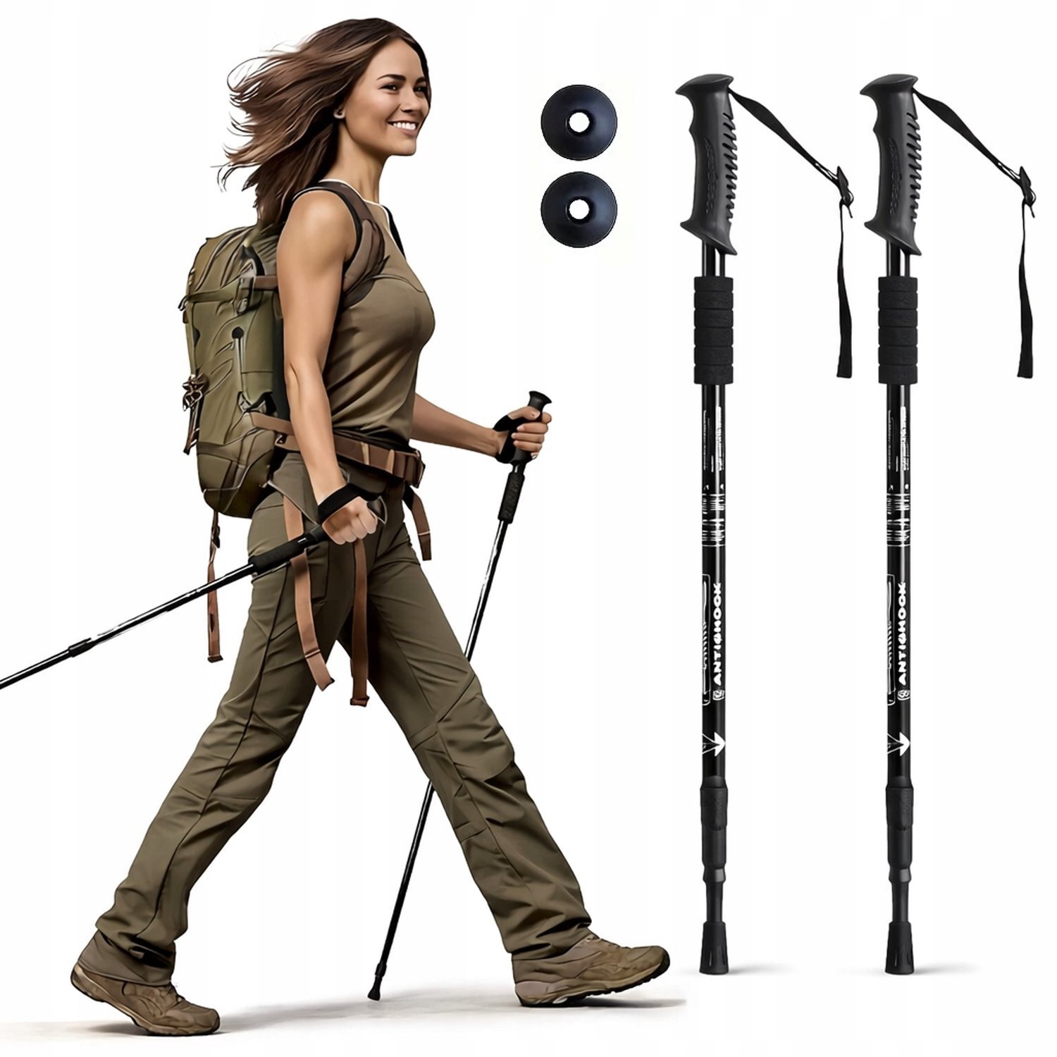 Telescopische Nordic Walking Stokken - 2 Stuks