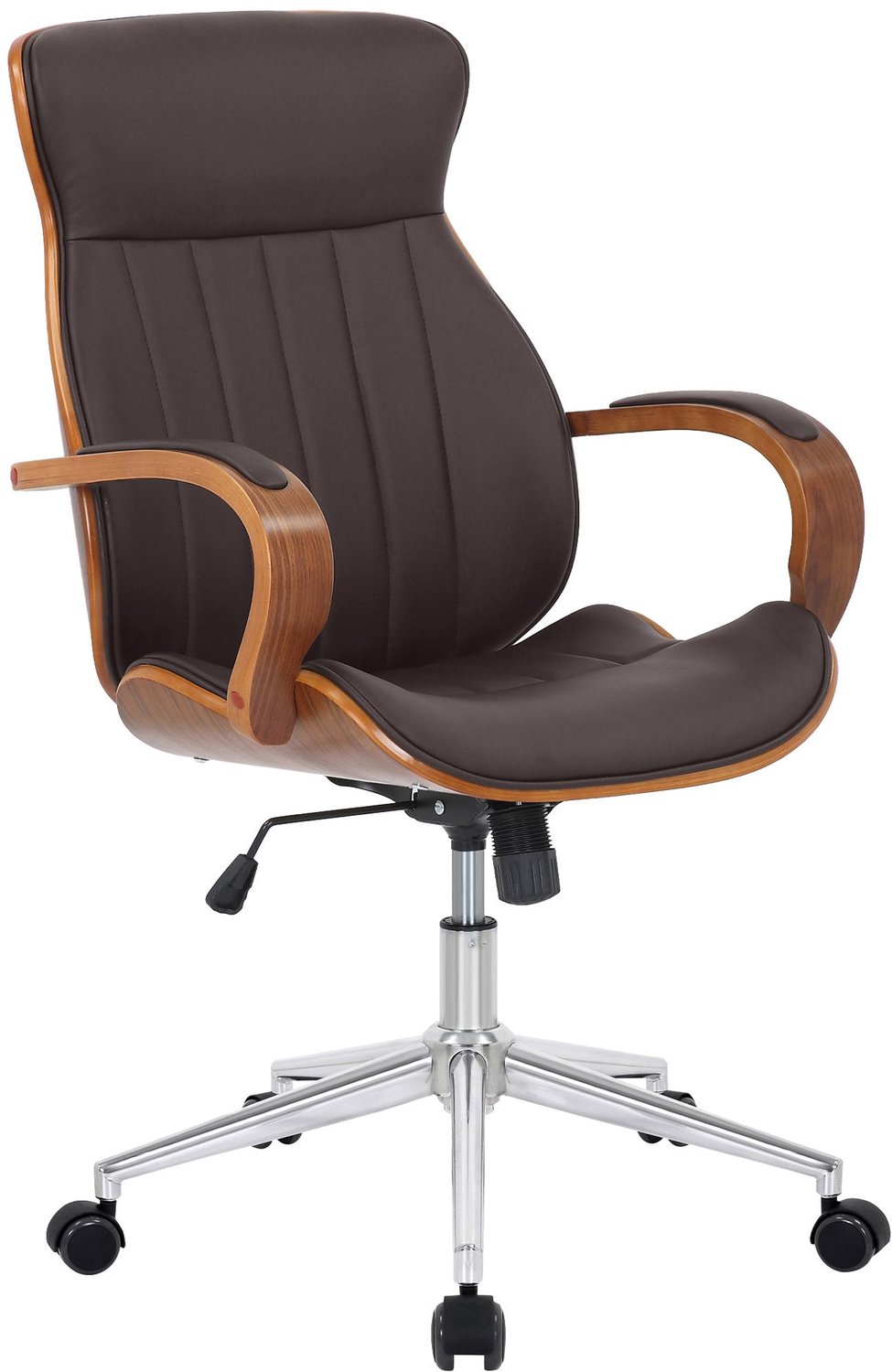 Luxe Comfort Monza 0047 bureaustoel - kunstleer - walnoot/bruin