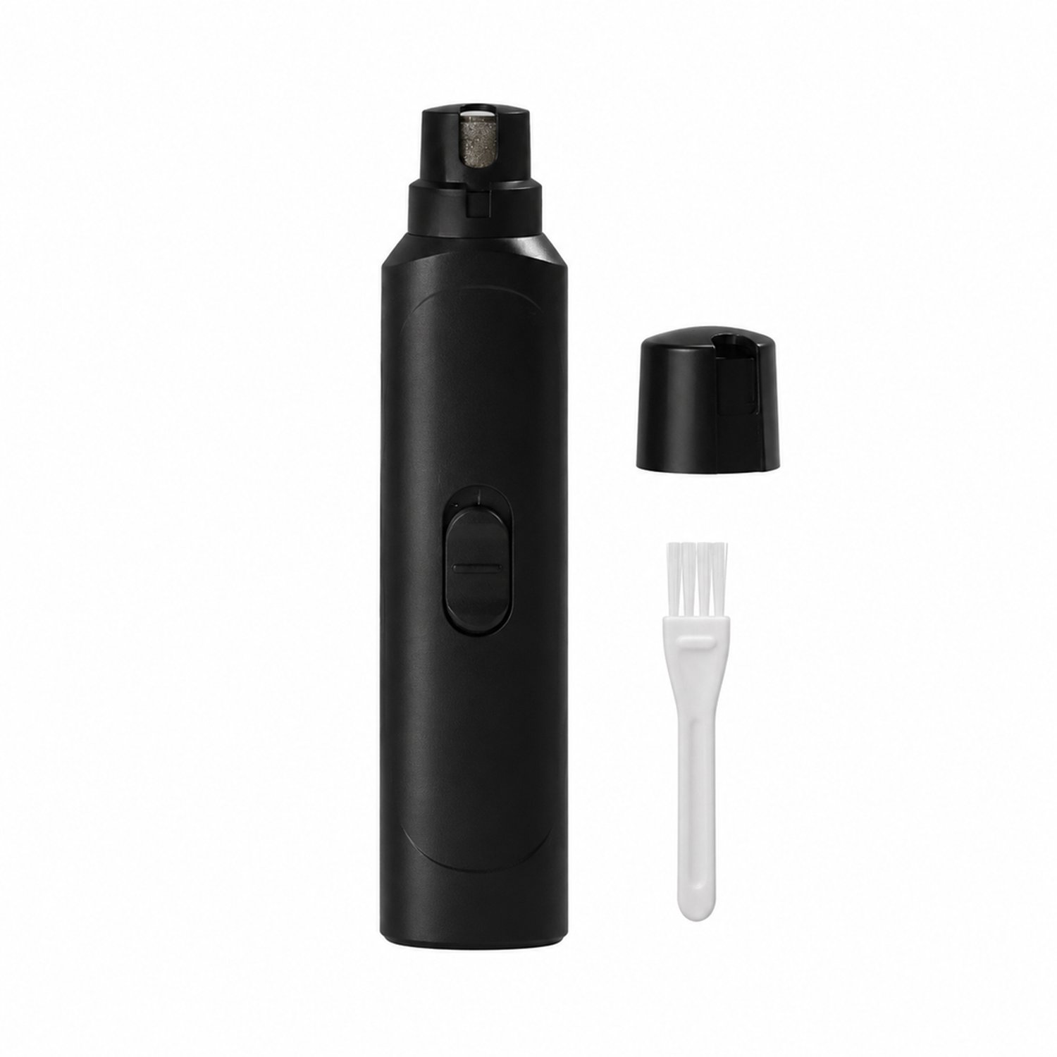 Elektrische nageltrimmer voor huisdieren - Inktzwart - Werkt op batterijen - Voor katten en honden - Zonder batterijen