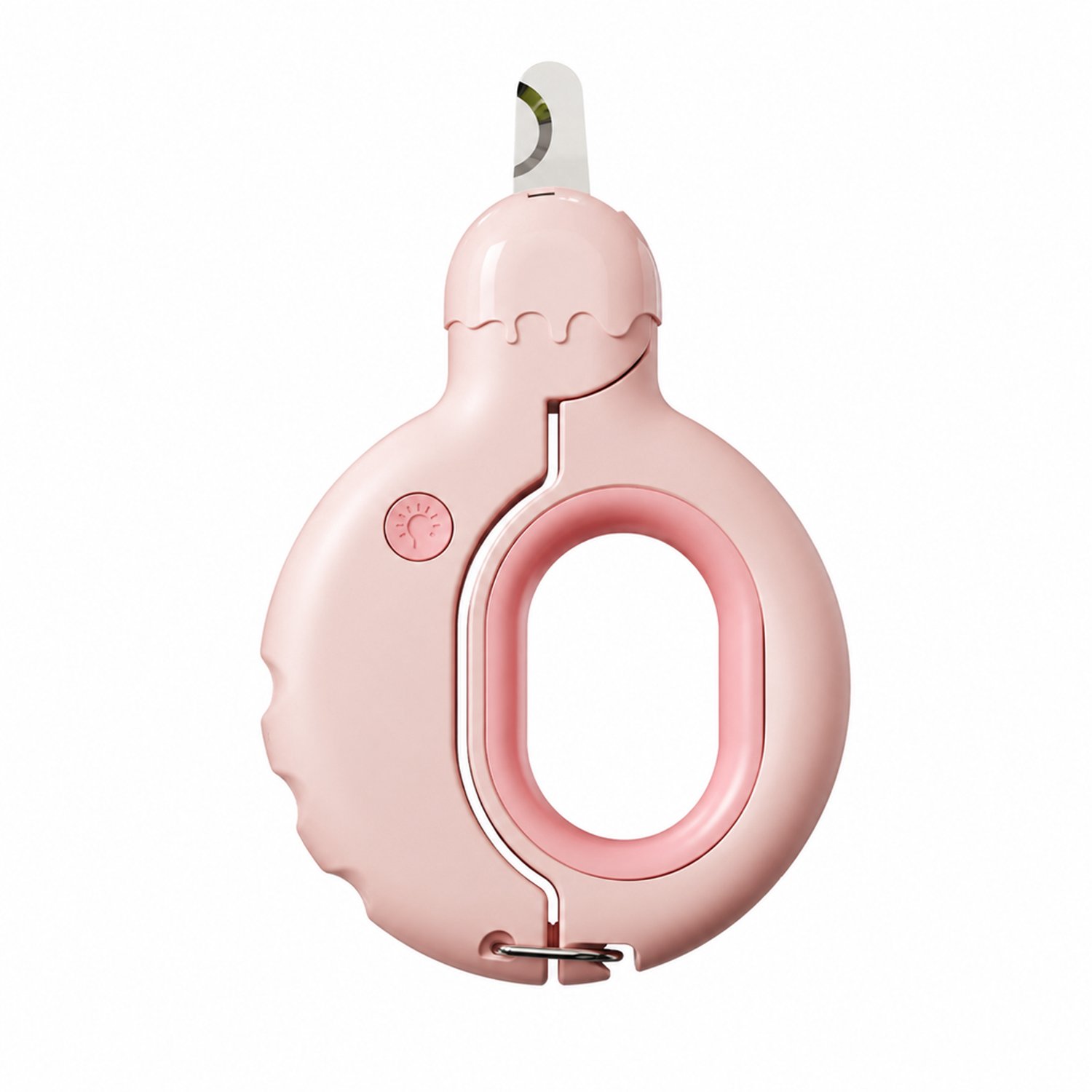 elektrische nagelknipper - handbediend - roze donutmodel - voor nagelreiniging - per stuk verpakt