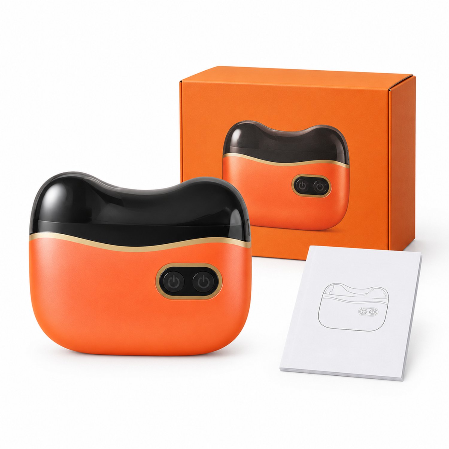 Elektrische nagelknipper - YQ-901 - oranje - voor dagelijks thuisgebruik - met product en handleiding