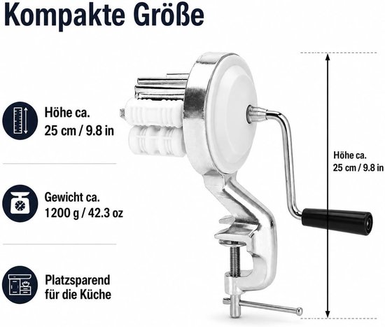 Handmatige Macaroni Maker - RVS Noodle Persmachine voor Thuisgebruik, Ideaal voor Pasta en Keukenaccessoires — afbeelding 2