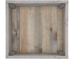 Esschert Design - Houtenplantenbak - op wielen - 39x36x25cm