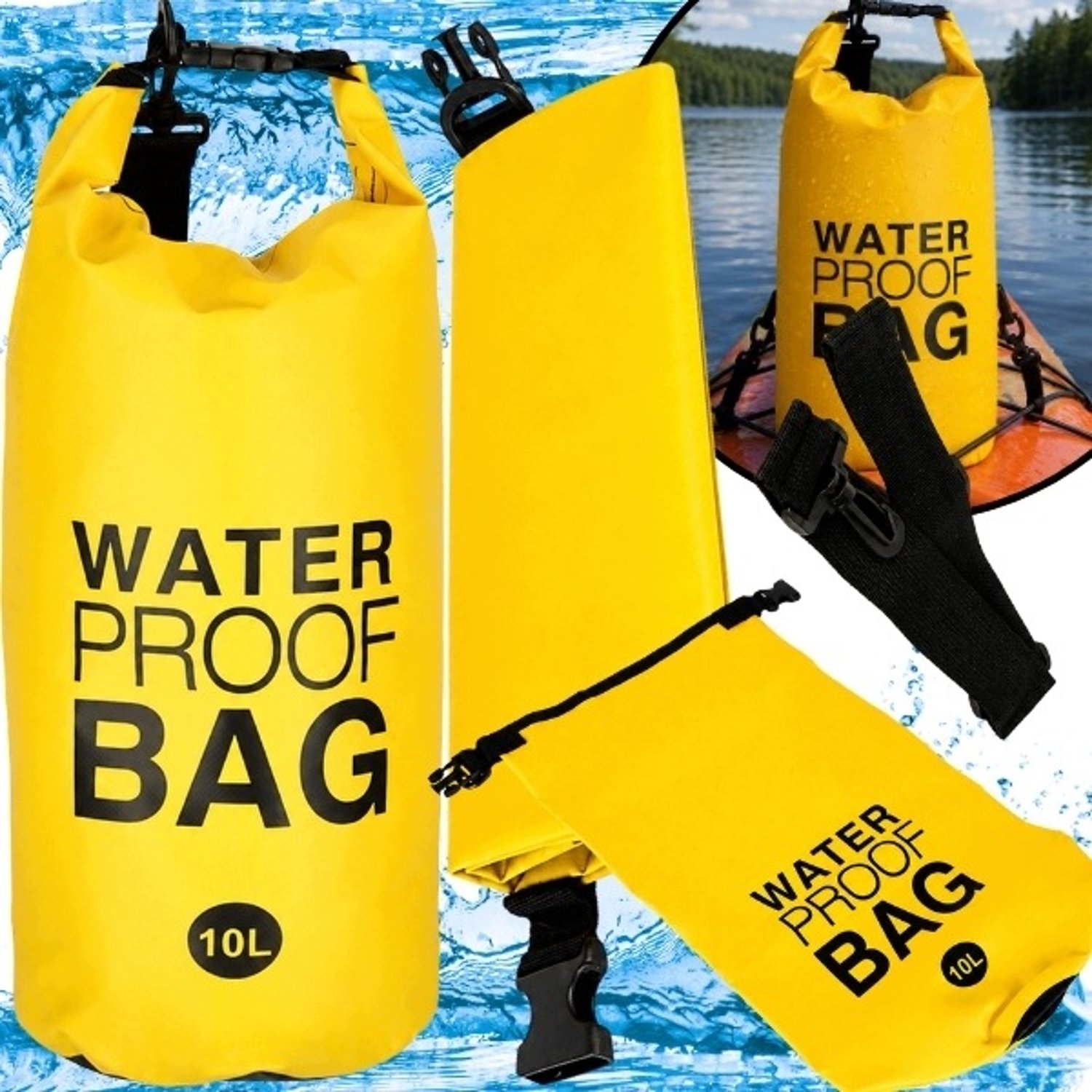 Waterdichte Tas 10L - Ideaal voor Kajak, SUP, Zeilen en Outdoor
