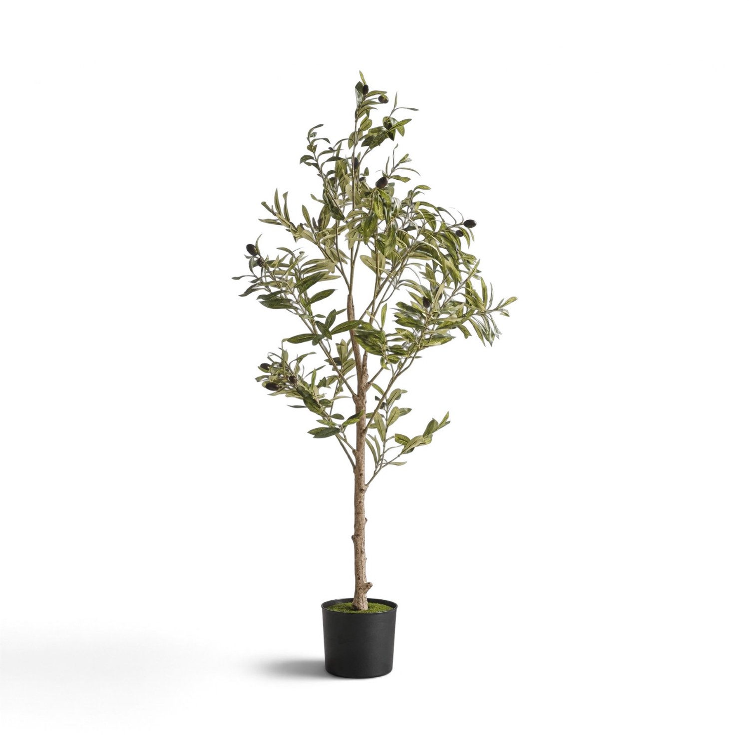 Indore Home Indore Silva Kunst Olijfboom 120 cm – Realistische Kunstplant Olijfboom – Kunstboom voor Binnen – Groen