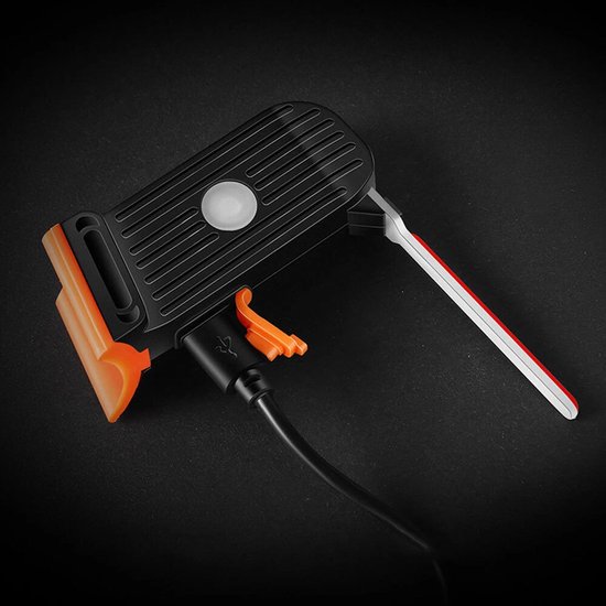 Fietsachterlicht, USB oplaadbaar fietsachterlicht, waarschuwingslicht - rood licht — afbeelding 2