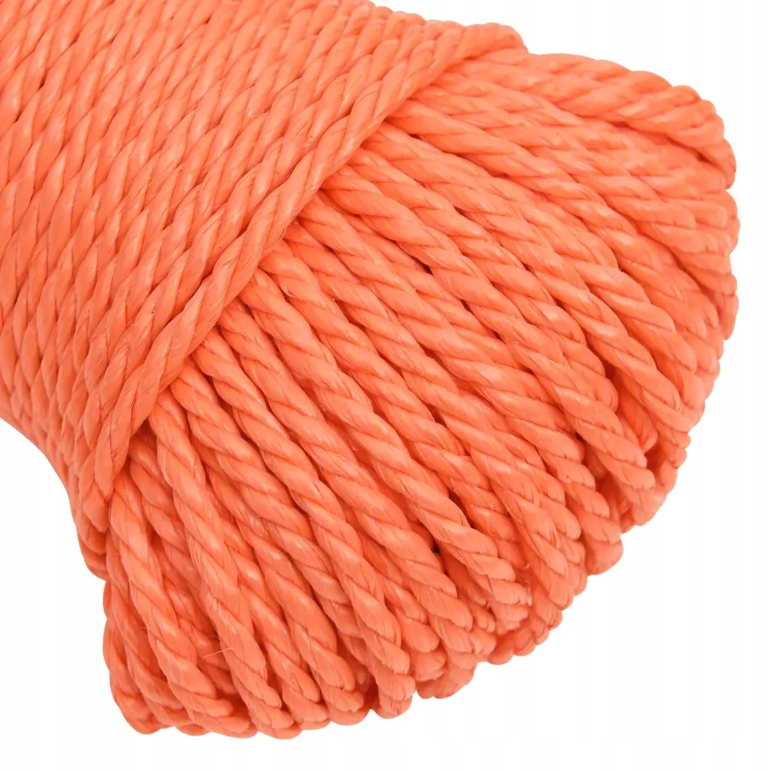 Gevlochten PP Touw 6mm, 100m, Oranje, UV-bestendig