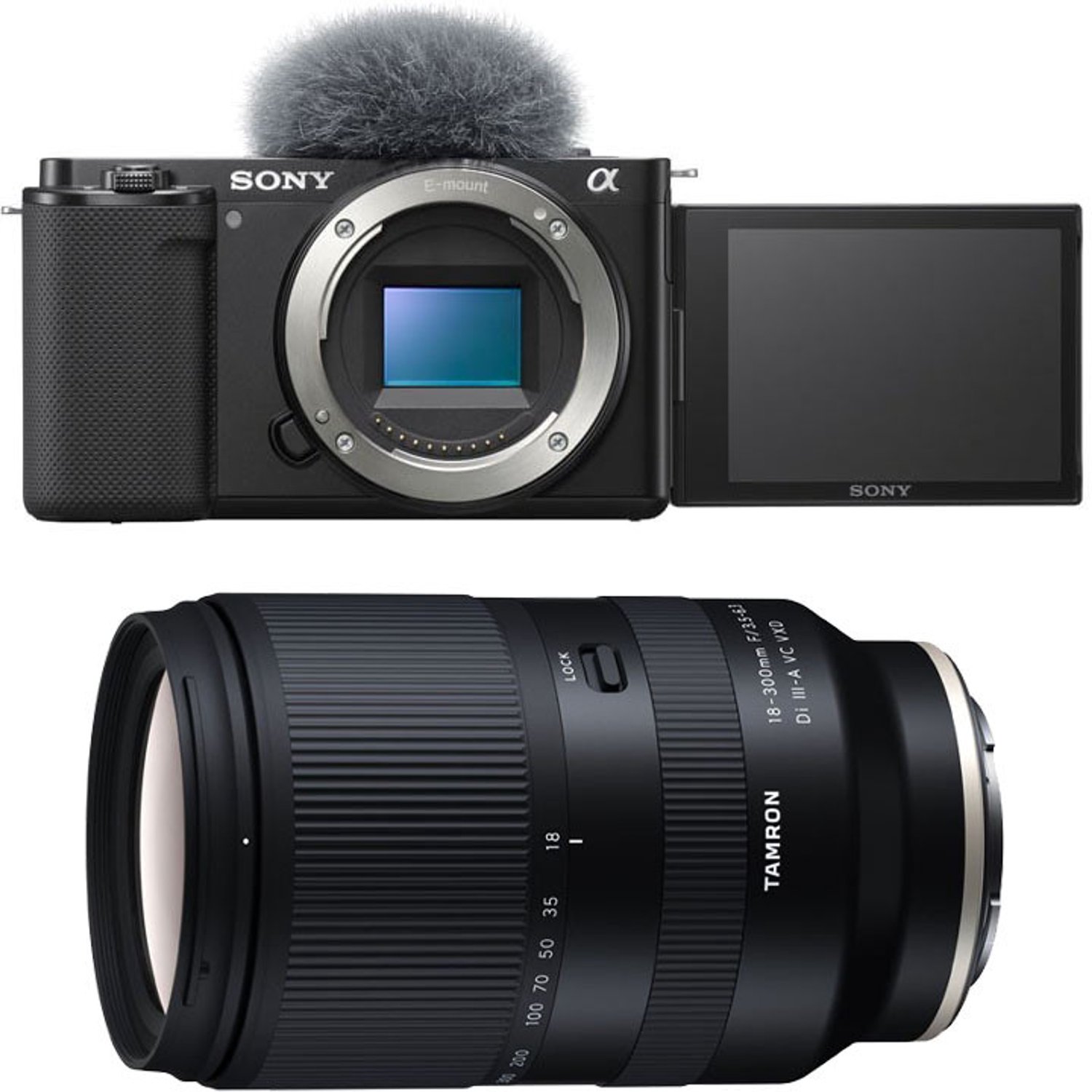 SONY ALPHA ZV-E10 SCHWARZ + TAMRON 18-300 VC SCHWARZ