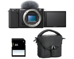 SONY ALPHA ZV-E10 SCHWARZ BOLD (nur in Schwarz) + Tasche + 8 GB SD-Karte