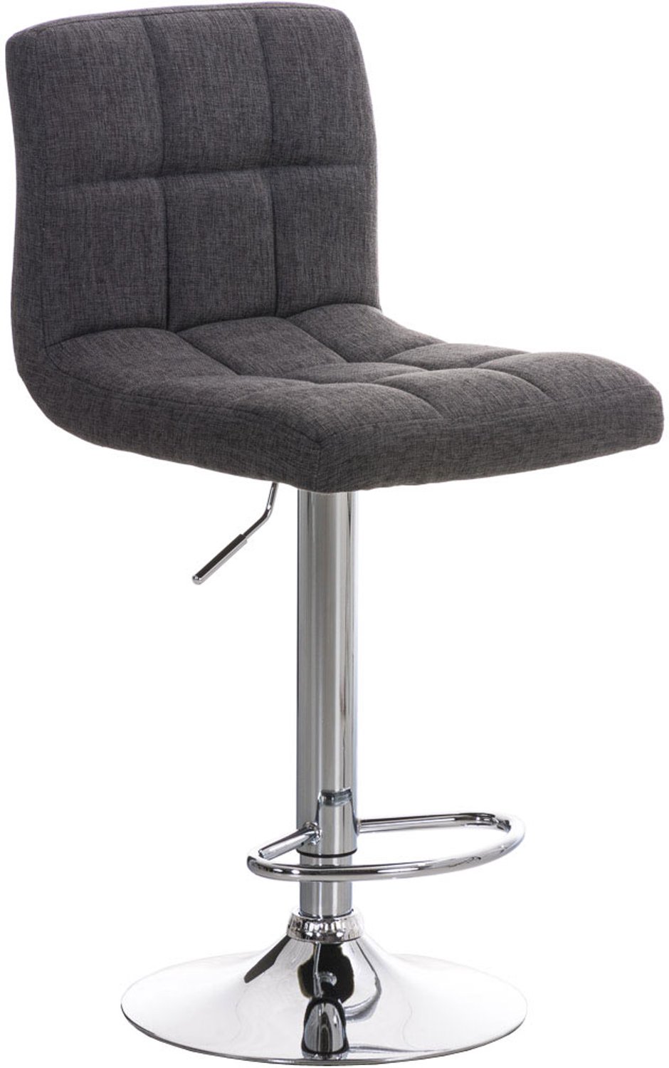 Luxe Comfort Torino 0046 barkruk - stof - lichtgrijs licht grijs