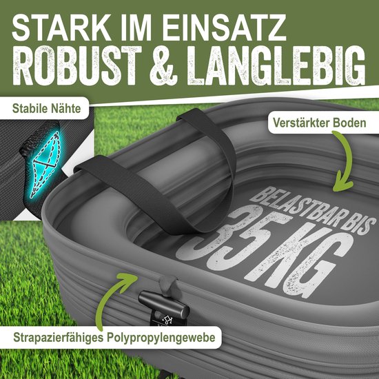 KESSER® Pop-Up Tuinzak Bladzak Tuinafvalzak inclusief Handschoenen van KESSER — afbeelding 4