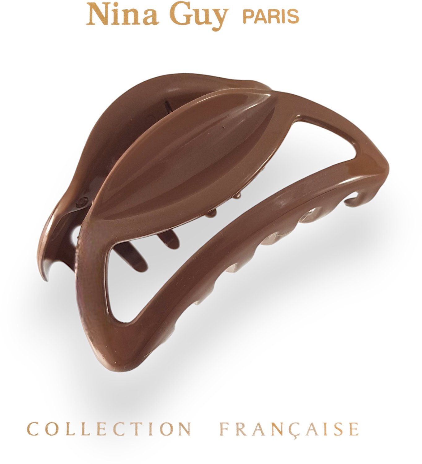 Franse Haarclip Klauw - Beige