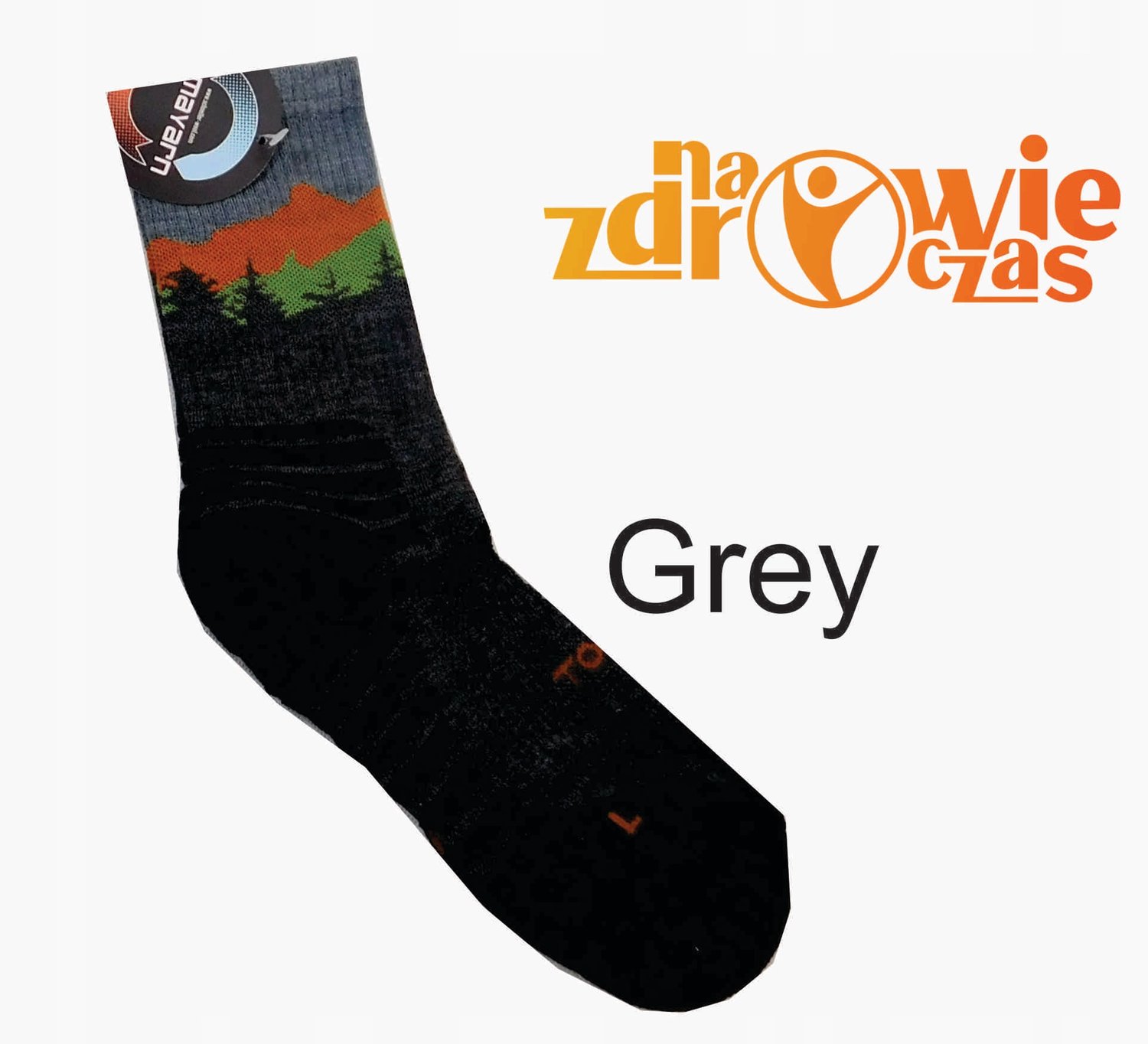 Falcon Trail Merino Wandelsokken Thermisch & Ademend Grijs