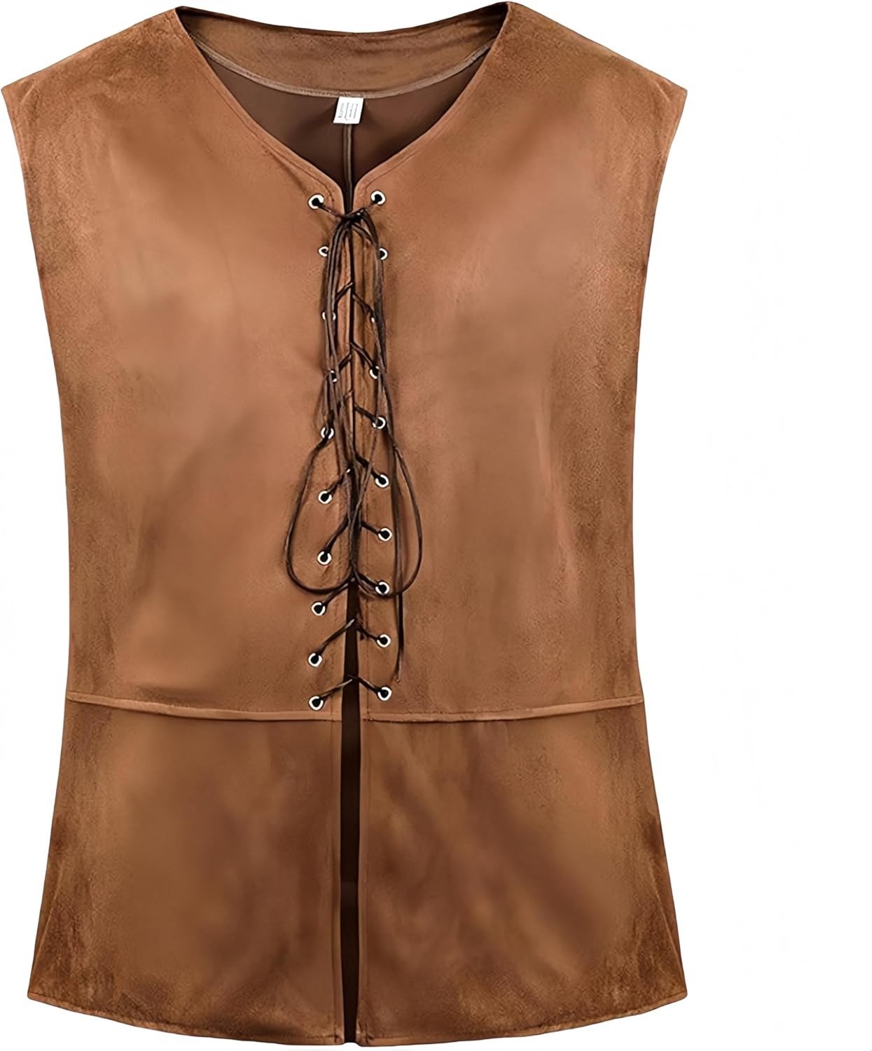 Steampunk Gothic Pirate Gilet voor Mannen - Mouwloos Renaissance Vest voor Middeleeuwse en Victoriaanse Kostuumfeesten
