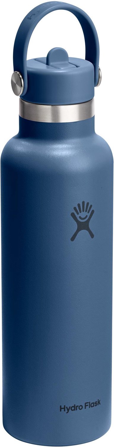 Hydro Flask Drinkfles - Standard Mouth - Rietjesdop - 621 ml - Blauw – foto 2