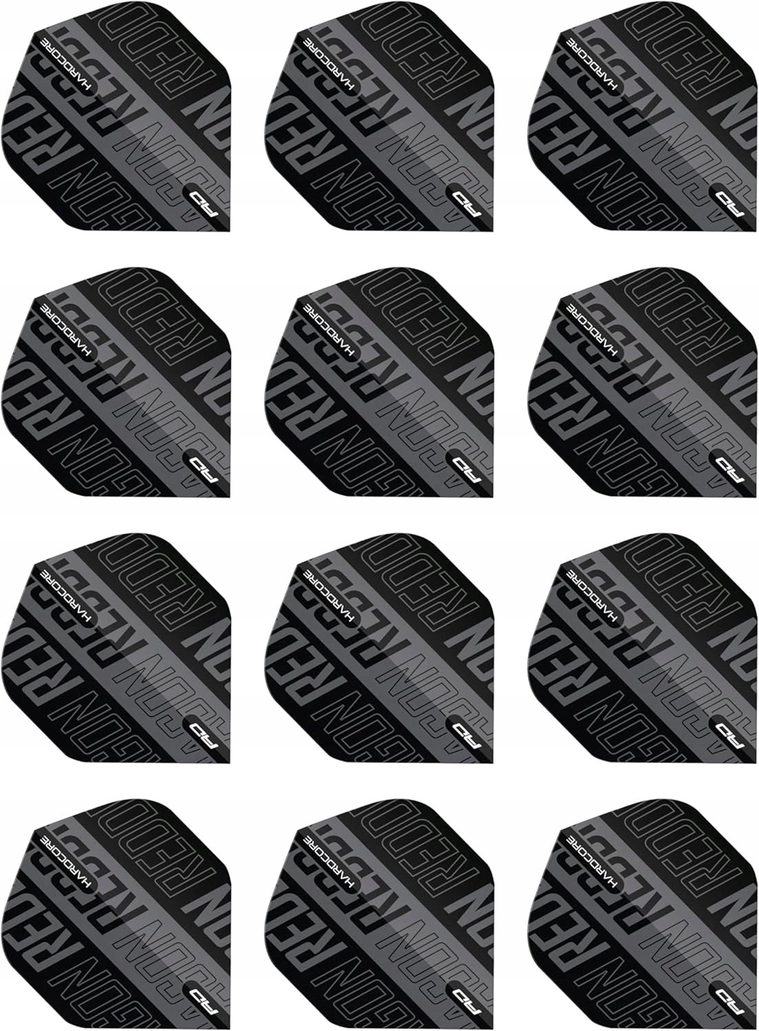 Merkloze Dartpijlen Hardcore XT - 12 Stuks in 4 Sets