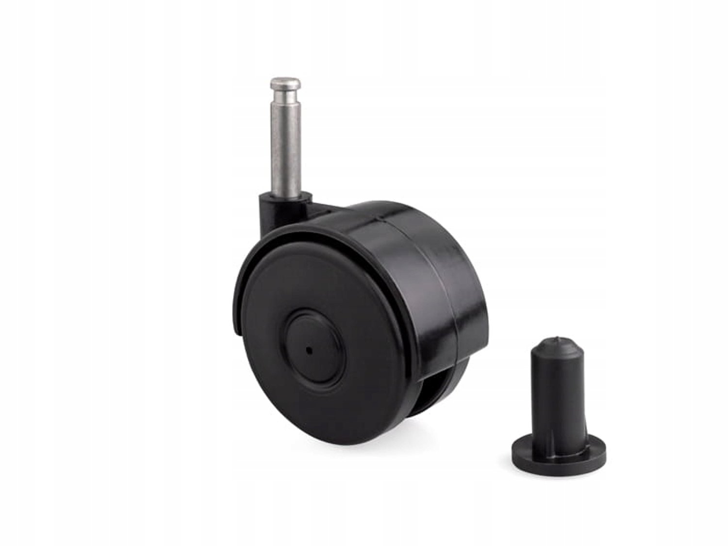 Merkloos Meubelwiel met Pen & Huls - 55mm - Versterkt