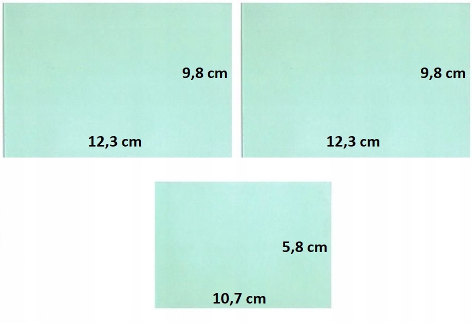 3x Beschermglas voor Lashelm - 123x98mm & 107x58mm