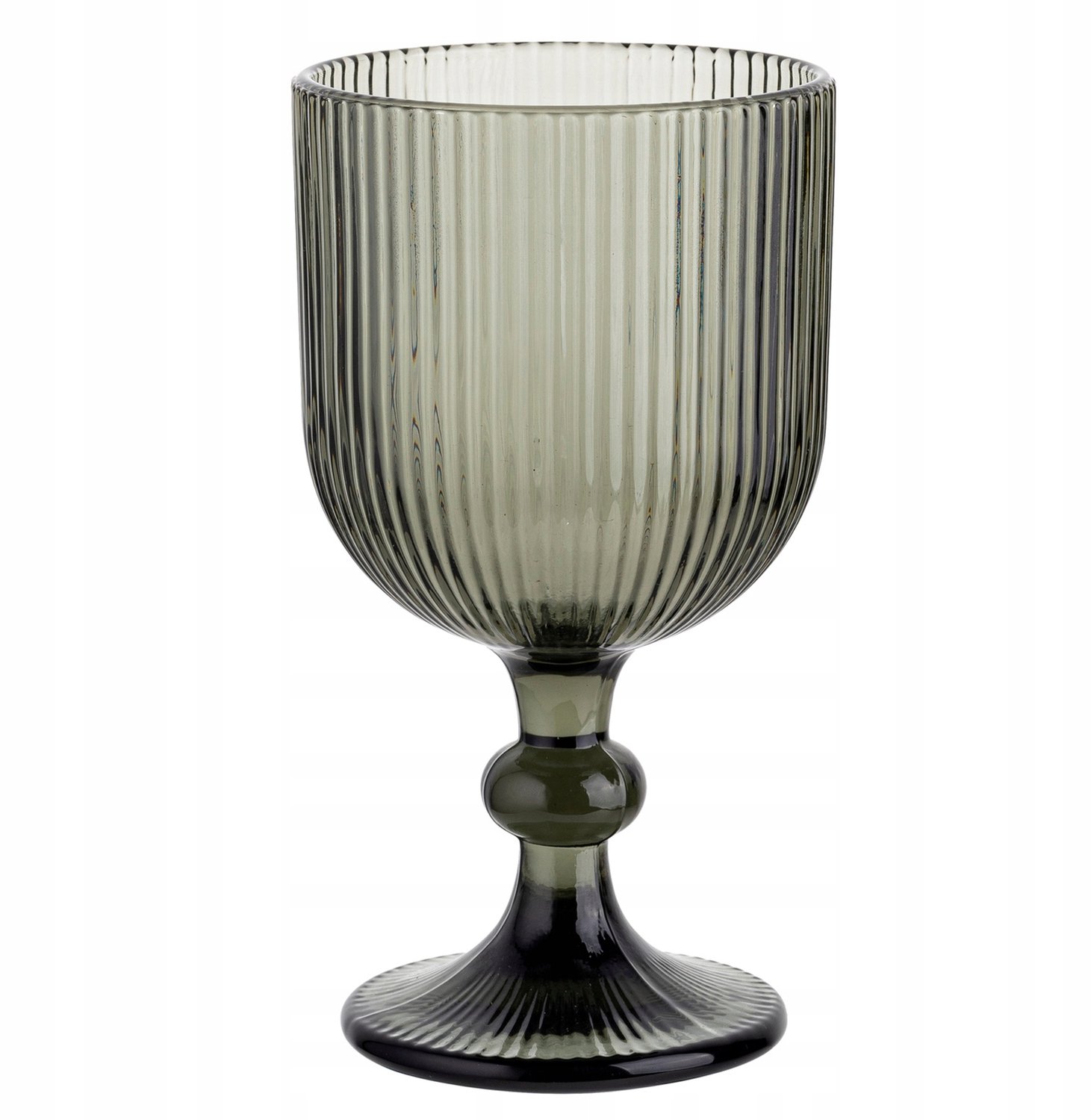Florina Vacanza Glas 370ml Grijs Geribbeld - Stijlvol en Functioneel