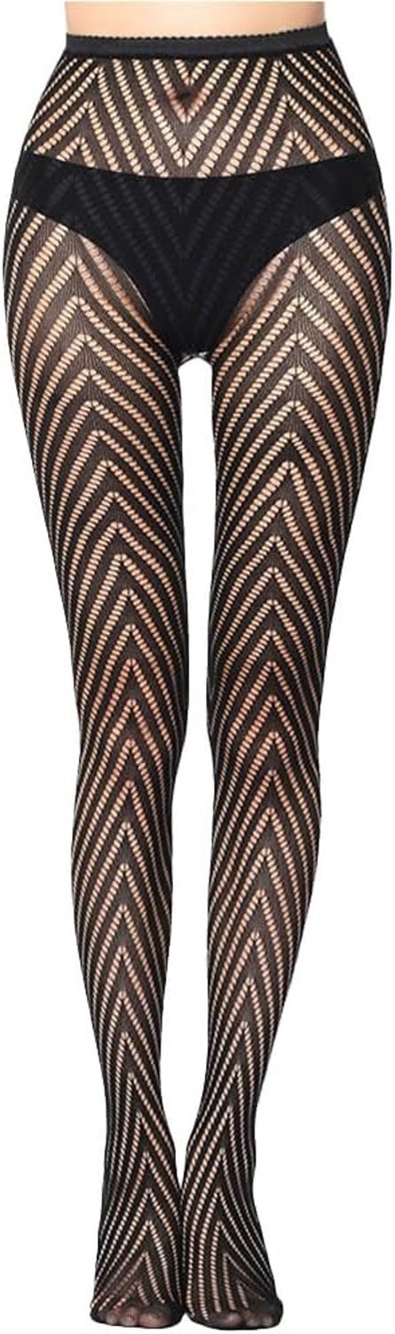Zwarte Visnet Panty met Bloemenpatroon - Sexy Hoge Taille Mesh Kousen voor Feest en Cosplay