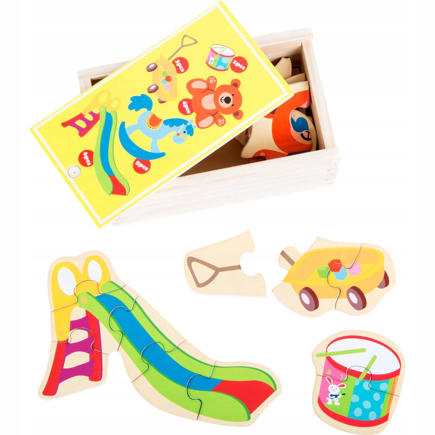 Small Foot Houten Puzzel Speelgoed 20 Stuks - Educatief en Leuk