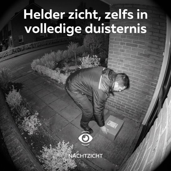 Calex Smart Outdoor Camera x2, 3MP - Draadloos - Op Zonne-Energie - WiFi 2.4GHz - Nachtzicht - Bewegingssensor - Spotlicht - Two-Way Audio - Wit — afbeelding 5