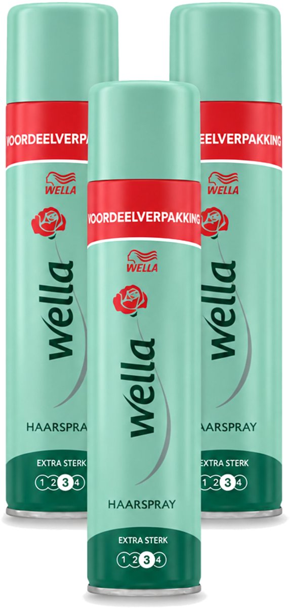 3 x Wella – Forte – Haarspray Extra Strong - 400 ml - Voordeelverpakking - 3 stuks