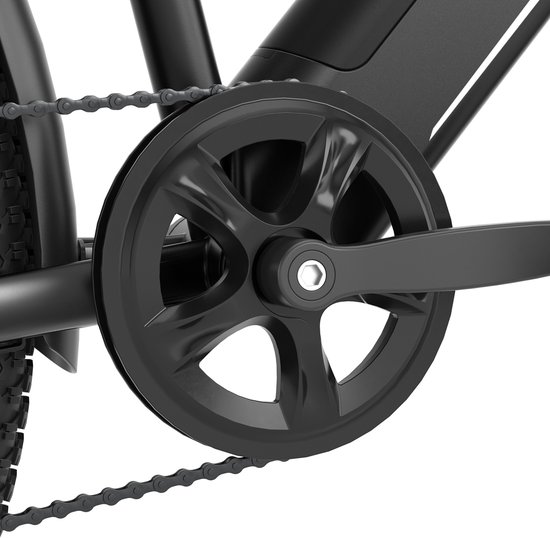 Touroll J1 ST Elektrische Stadsfiets Lage Instap 2026 - 45 Nm Naafmotor - 561,6 Wh Uitneembare Accu - Tot 100 km Actieradius - Shimano 7 Versnellingen - Vergrendelbare Vering - StVZO Verlichting - IPX4 - Zwart — afbeelding 5