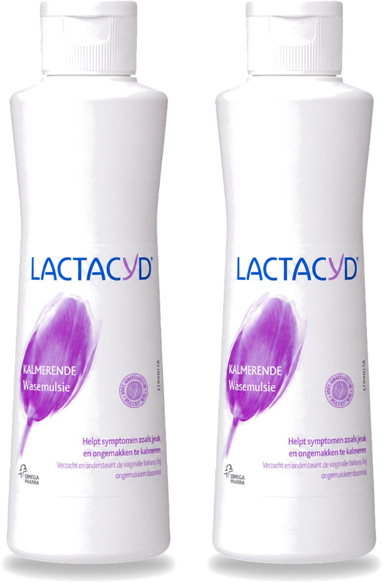 2 x Lactacyd – Kalmerend – Verzachtend – 250 ml - Voordeelverpakking - 2 stuks