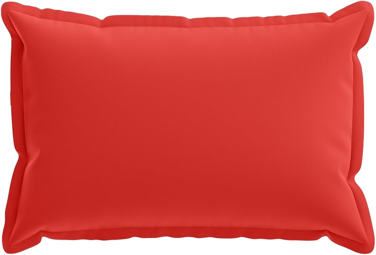 Kussensloop, 6-delig, hout, rood, 50 x 75 cm, van polyester