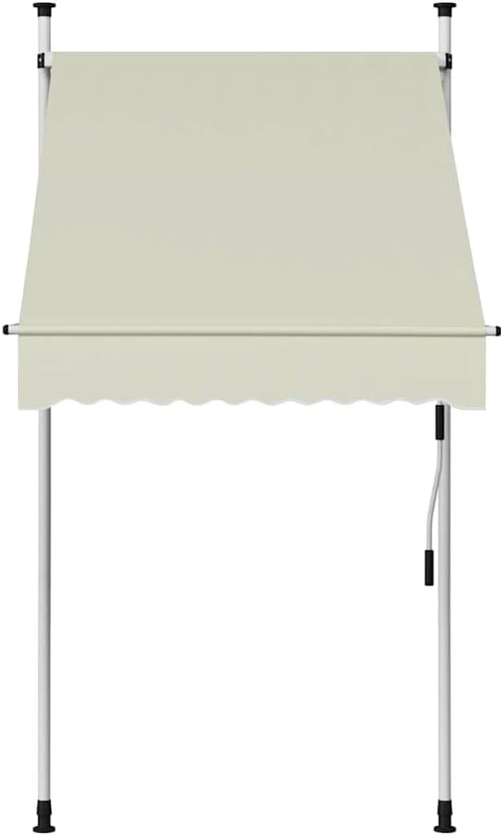 Luifel, handbediend, 100 cm, crème