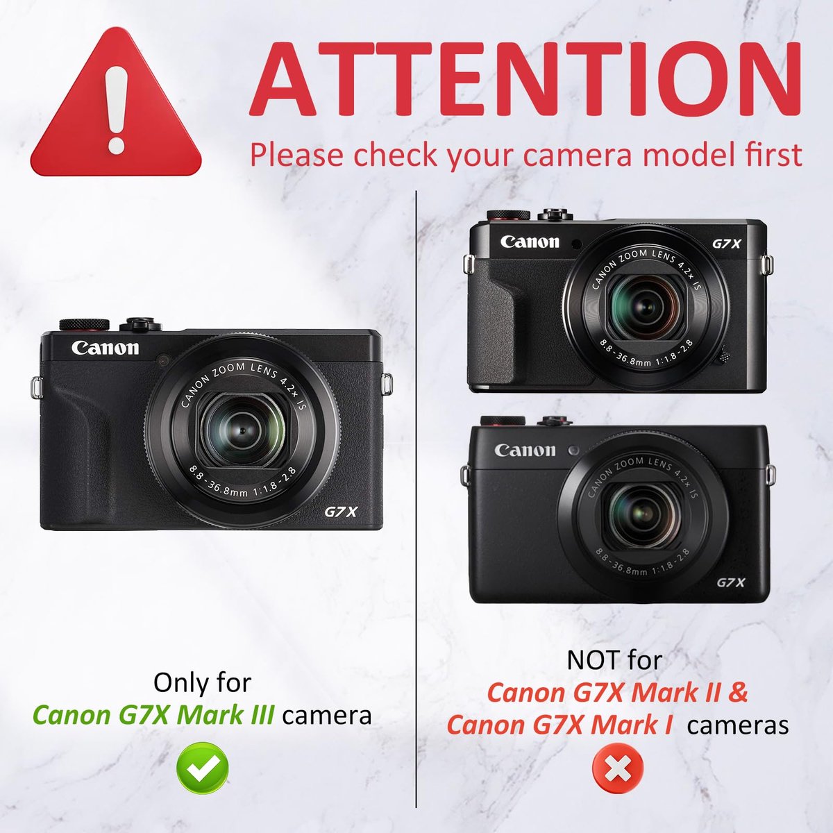 Rieibi Siliconen Hoes voor Canon G7X Mark III, Accessoires voor Canon G7X Mark III met 2 schermbeschermers - ShopVlot