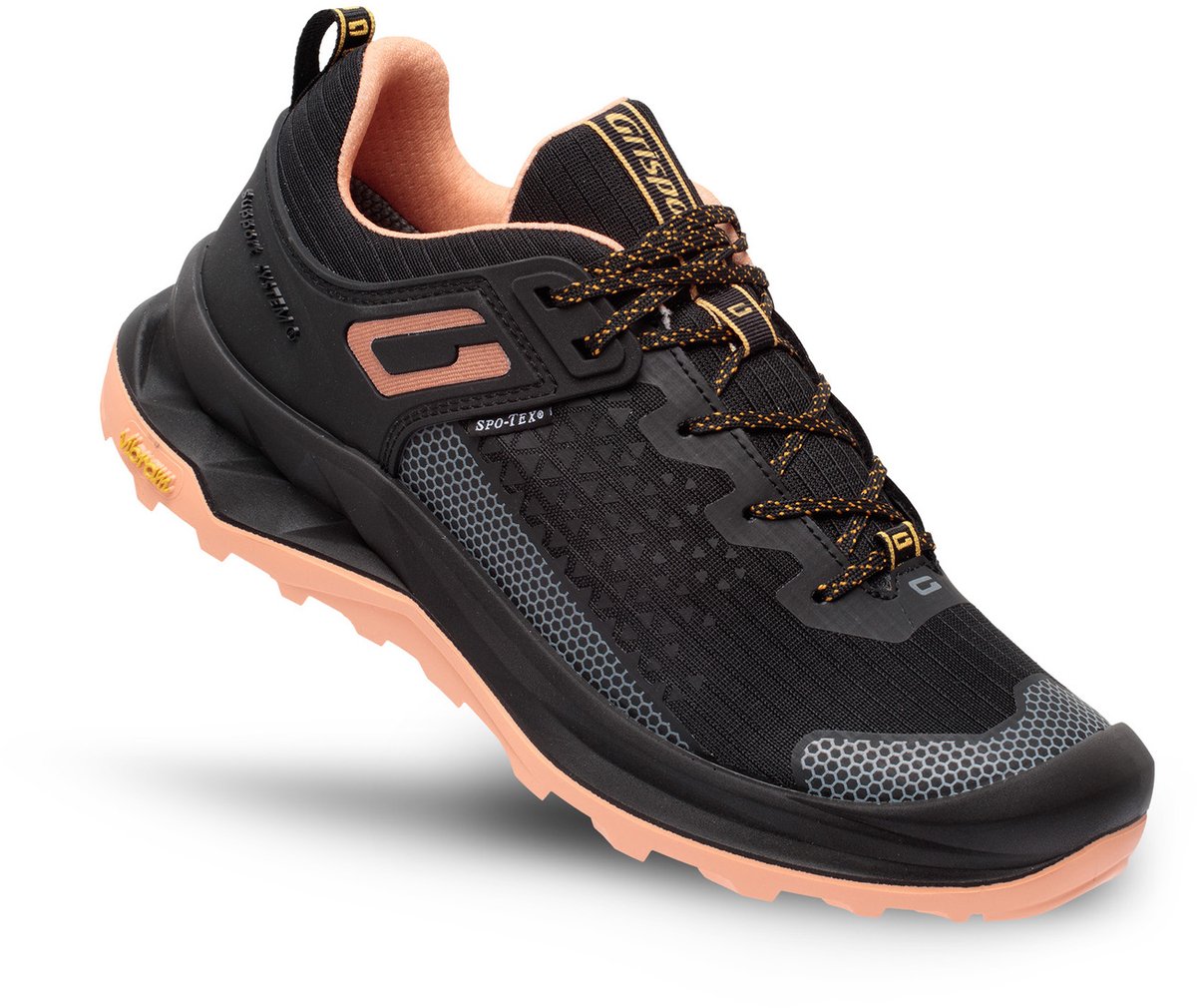 Grisport Explorer low zwart roze wandelschoenen uni (15401-178)