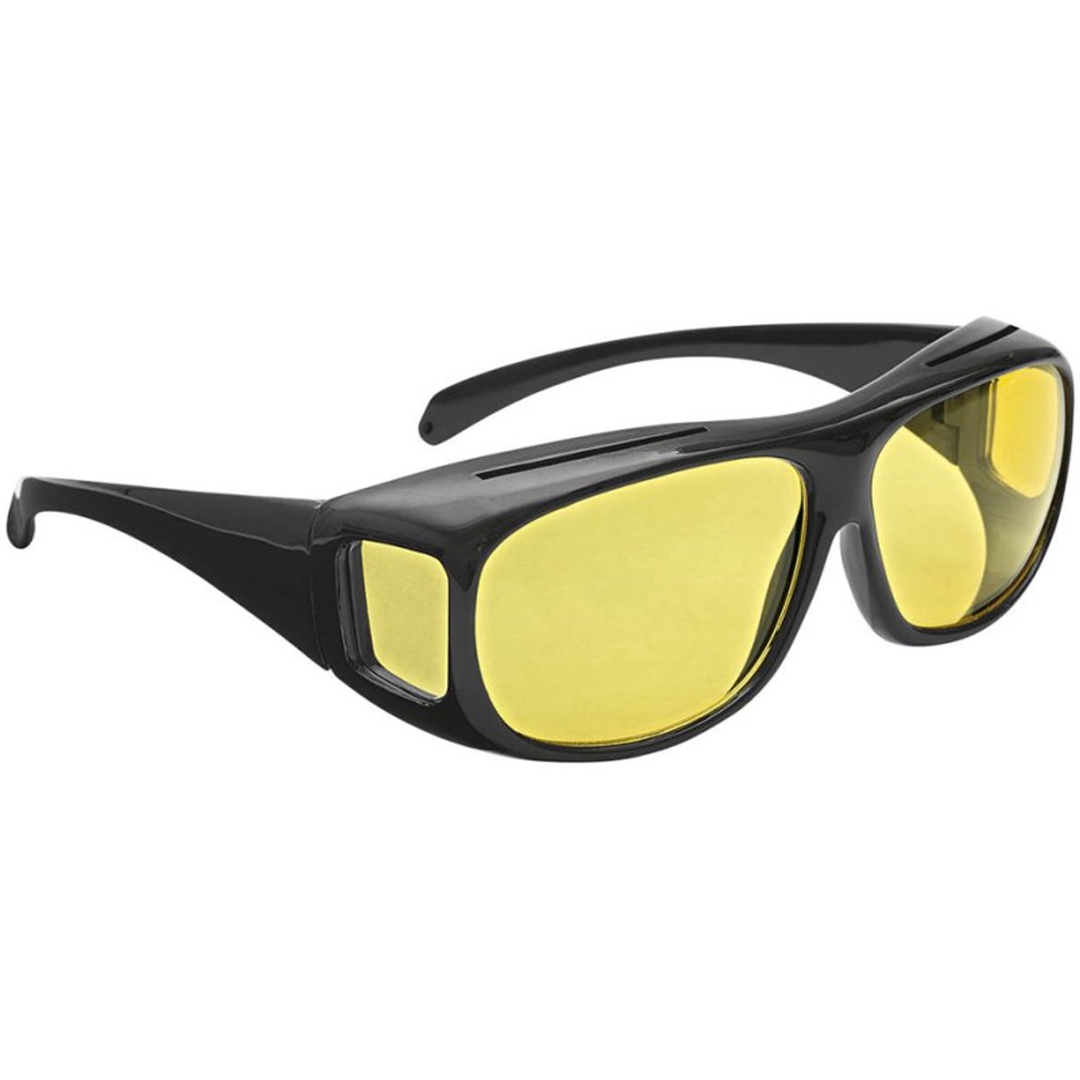WEDO Überzieh-Nachtsichtbrille für Autofahrer mit Brille polarisierende Brillengläser reduzieren Blendungen durch - 1 S