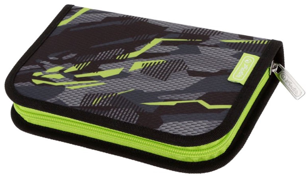 herlitz schooletui Wild Panther, 31-delig, polyester, 205×140×38 mm