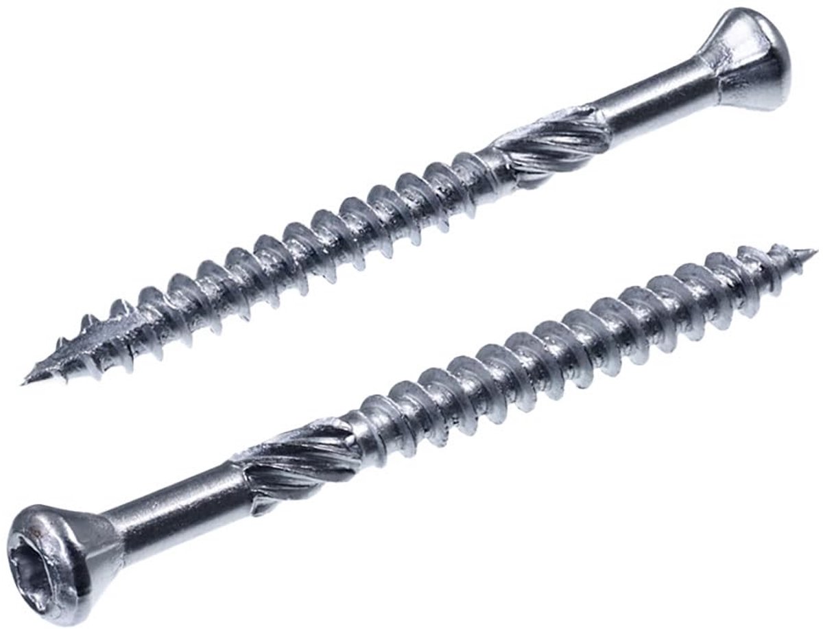 SECCARO Deck screw decorative head 3.2 x 60 mm, stainless steel A4, wood screw with cutting point and cutting notch - ShopVlot