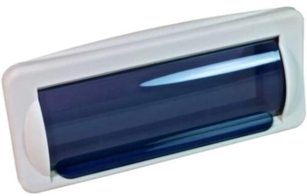 Waterdichte marine-radiohoes - 1-DIN ABS - wit, 24x11,6x10,5 cm